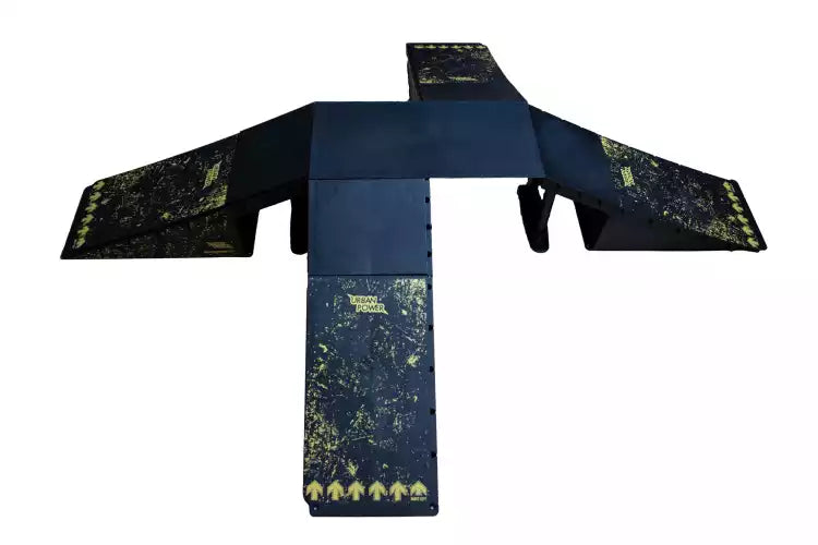 Set of modular skateboard ramps 13 configurations