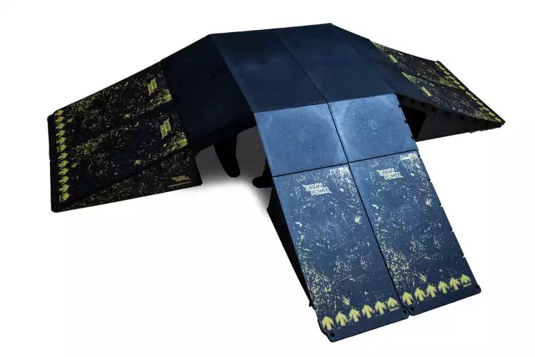 Set of modular skateboard ramps 13 configurations