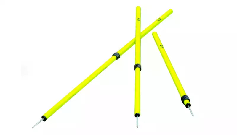 Set of 6 Telescopic slalom poles - 91cm to 172cm
