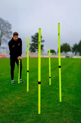 Set of 6 Telescopic slalom poles - 91cm to 172cm