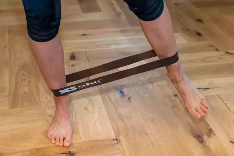 Set of 3 natural latex resistance bands