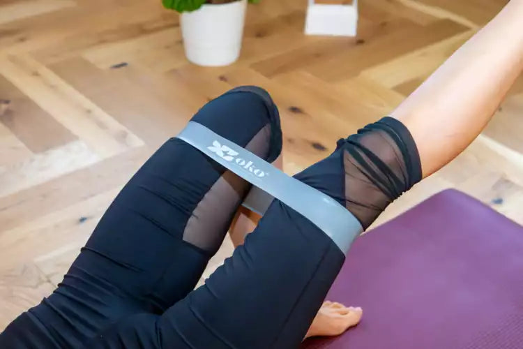 Set of 3 natural latex resistance bands