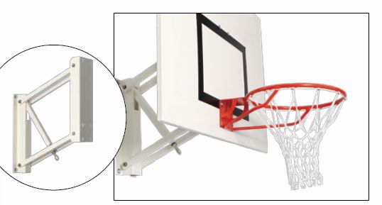 Adjustable wall mounting backboard - 120cm x 90cm