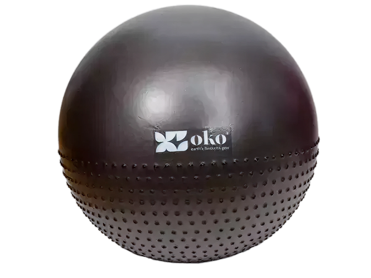 Gym ball grey - diameter 65cm with pump