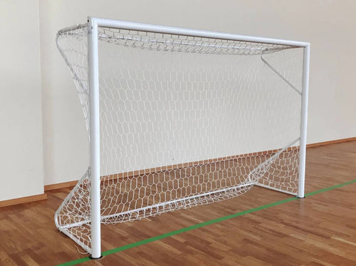 Verankerbaar stalen voetbal-/futsaldoel - 3m x 2m met net en kokers
