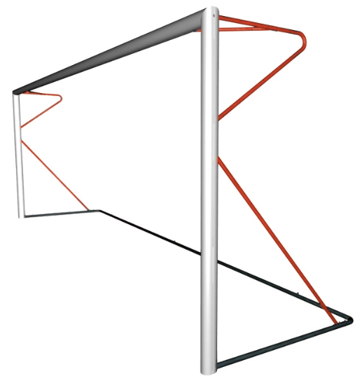 Aluminium 8-a-side football goal - 6m x 2m
