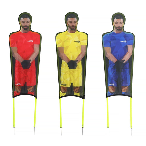 Set of 3 flexible mannequins in printed polyester - 180cm