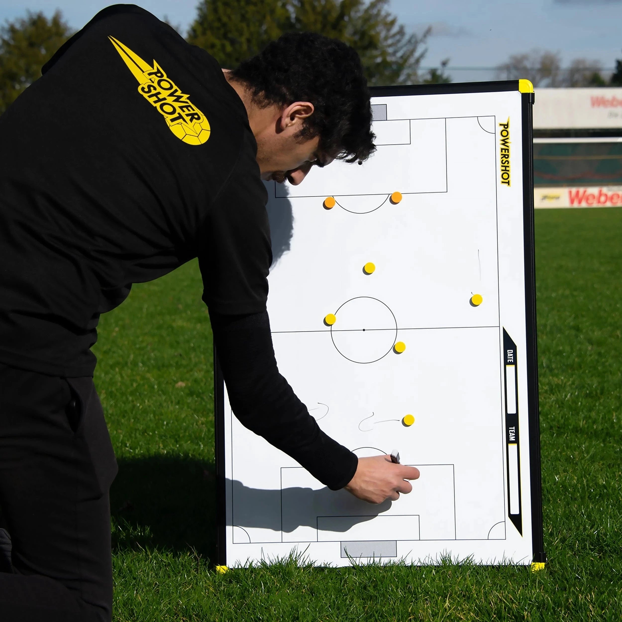 Magnetic football tactical board - 90cm x 60cm with bag