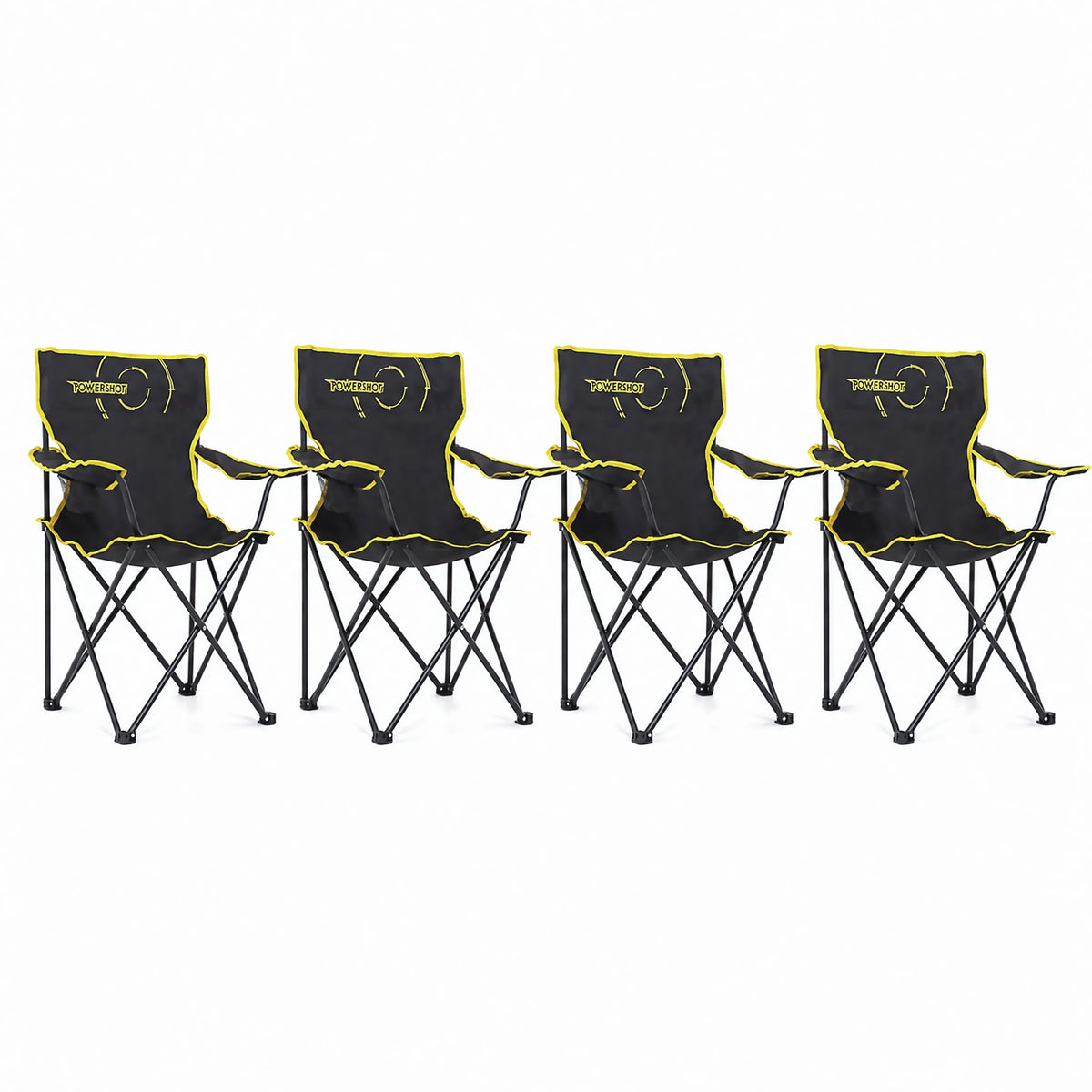 Set of 4 multi-purpose folding chair with carry bag Powershot