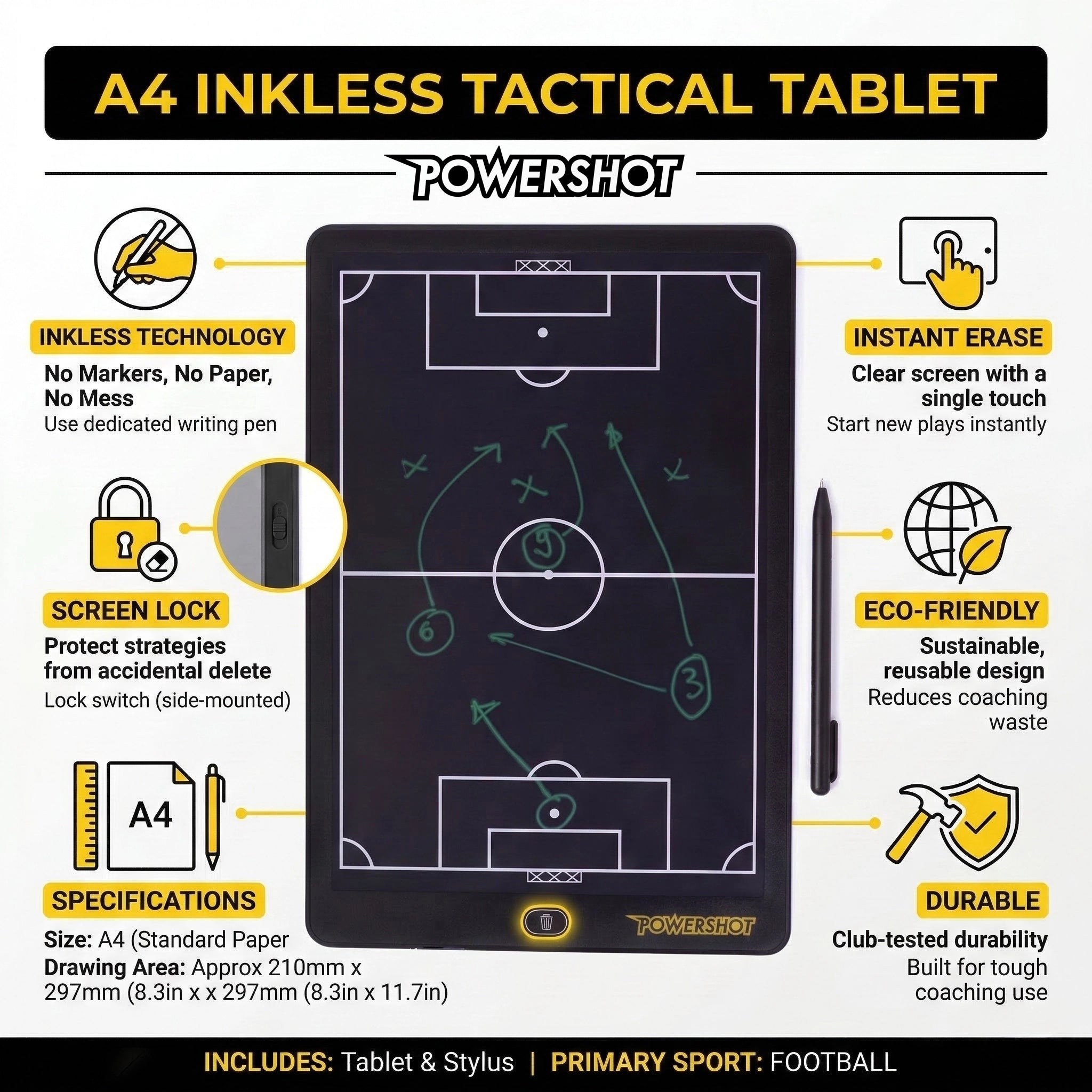 A4 inkless tactical tablet