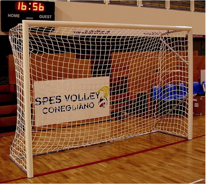 Transportable football/futsal goal aluminium - 3m x 2m with net