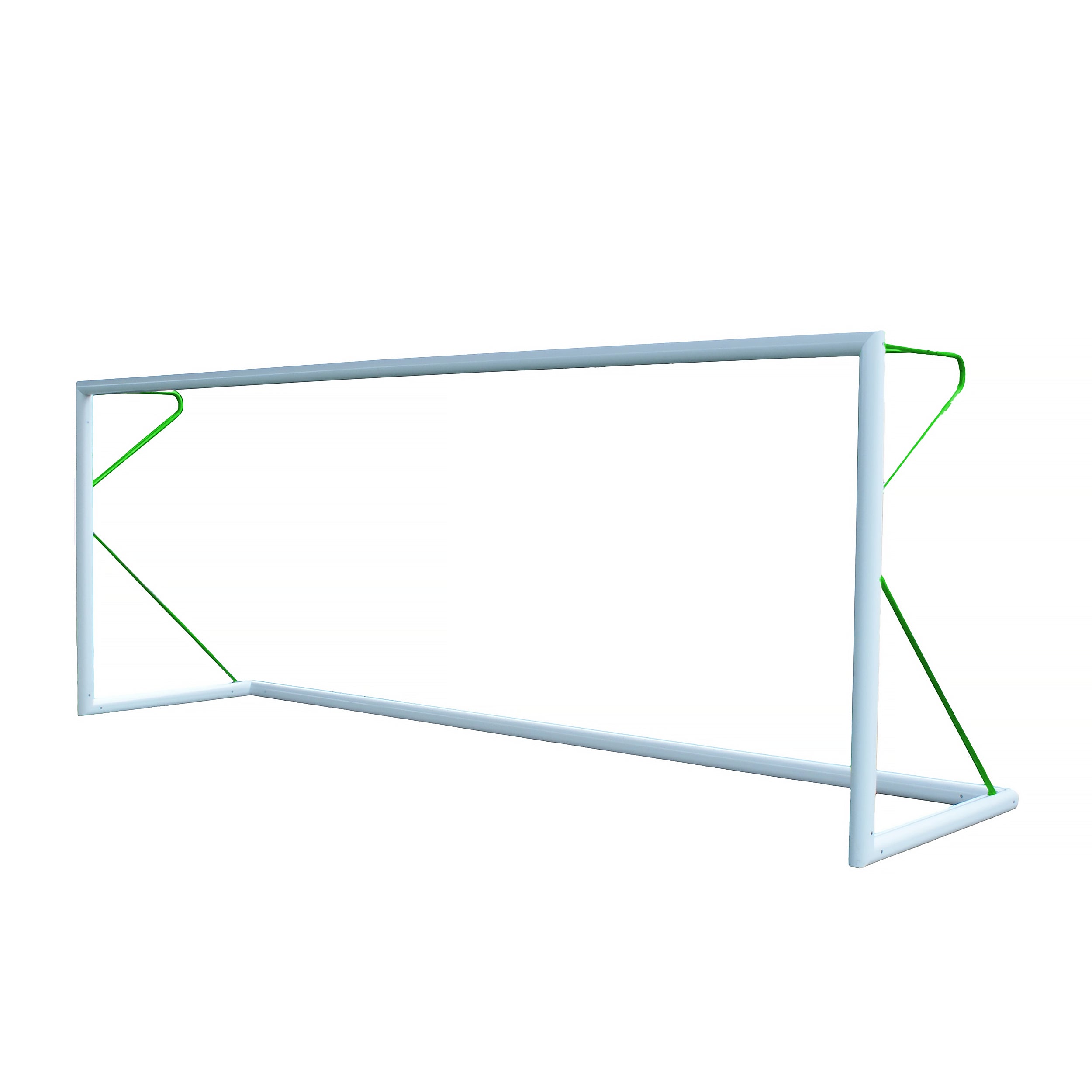 8 a side football goal transportable aluminium - 6 m x 2.1 m Ø80 mm