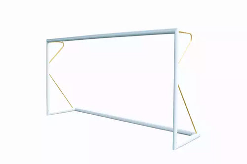 Transportable 8-a-side football goal aluminium with net - 6m x 2.1m