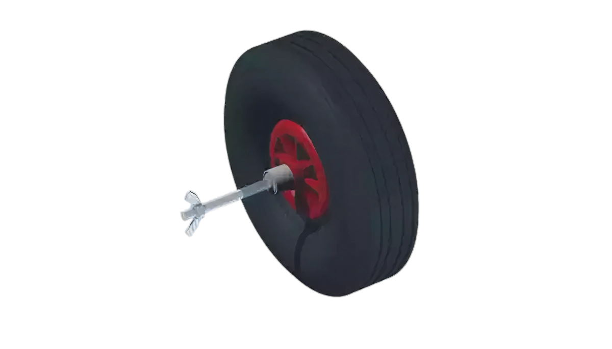 Pair of wheels for portable 7 a side football goal