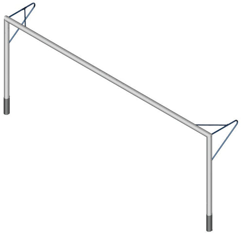 Aluminium cast in football goal - 6m x 2.10m