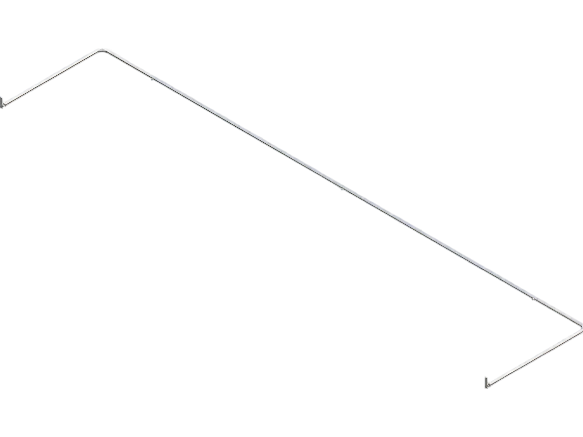 Folding Net Base Frame for Socketed Football Goals - 5m x 2m