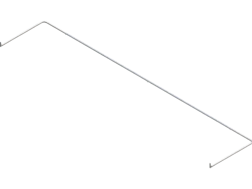 Folding Net Base Frame for Socketed Football Goals - 5m x 2m