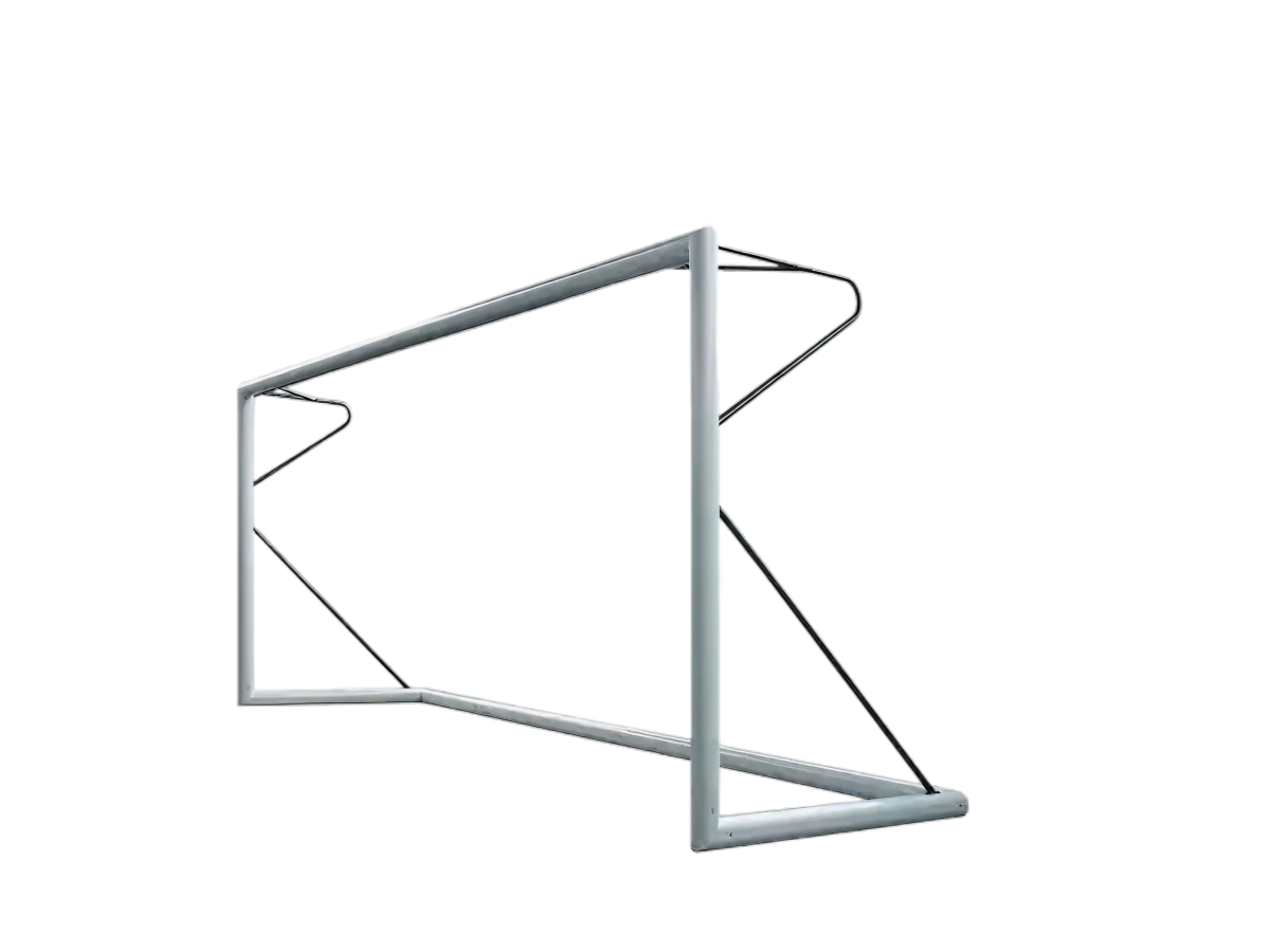 8-a-side football goal transportable aluminium - 5m x 2m - Ø80 mm