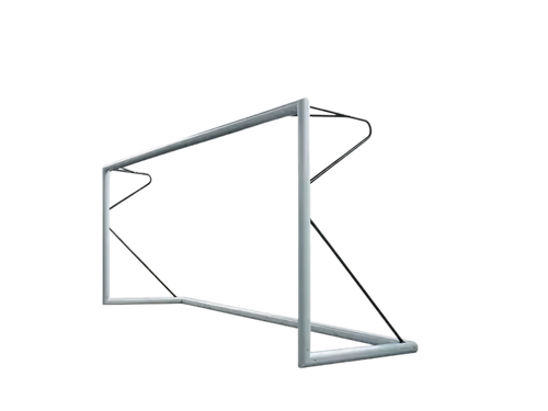 8-a-side football goal transportable aluminium - 5m x 2m - Ø80 mm