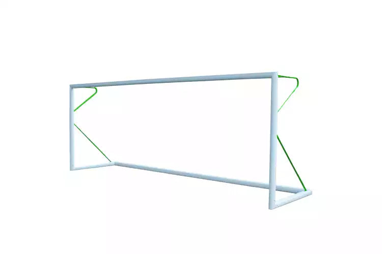 8 a side football goal transportable aluminium - 6 m x 2.1 m Ø80 mm