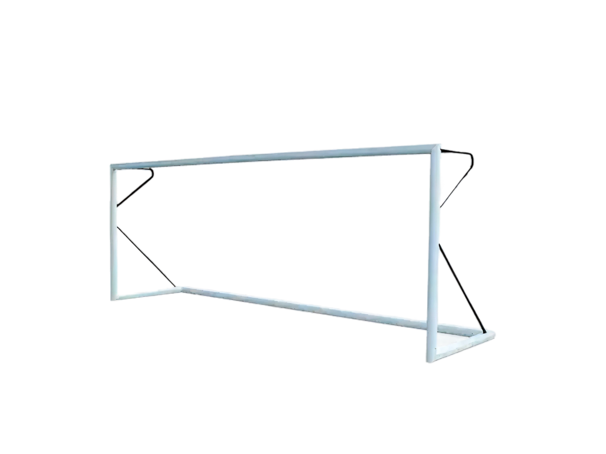 8 a side football goal transportable aluminium - 6 m x 2.1 m Ø80 mm