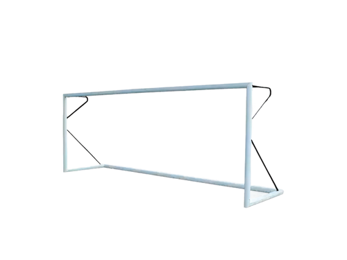 8 a side football goal transportable aluminium - 6 m x 2.1 m Ø80 mm