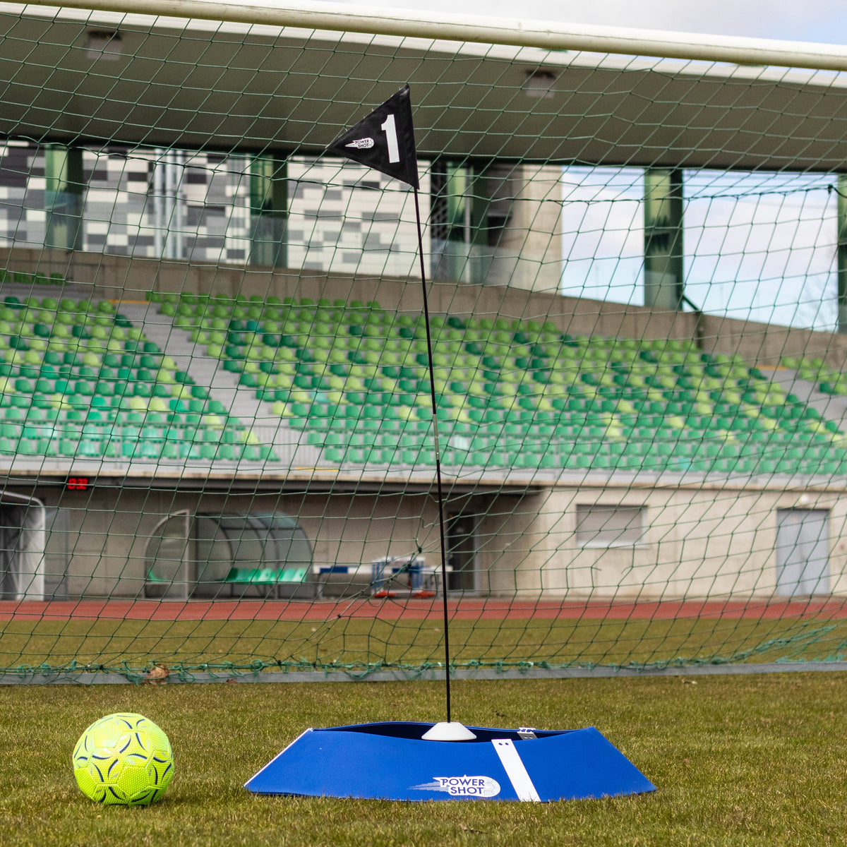 Foot golf target kit with lighted target Powershot