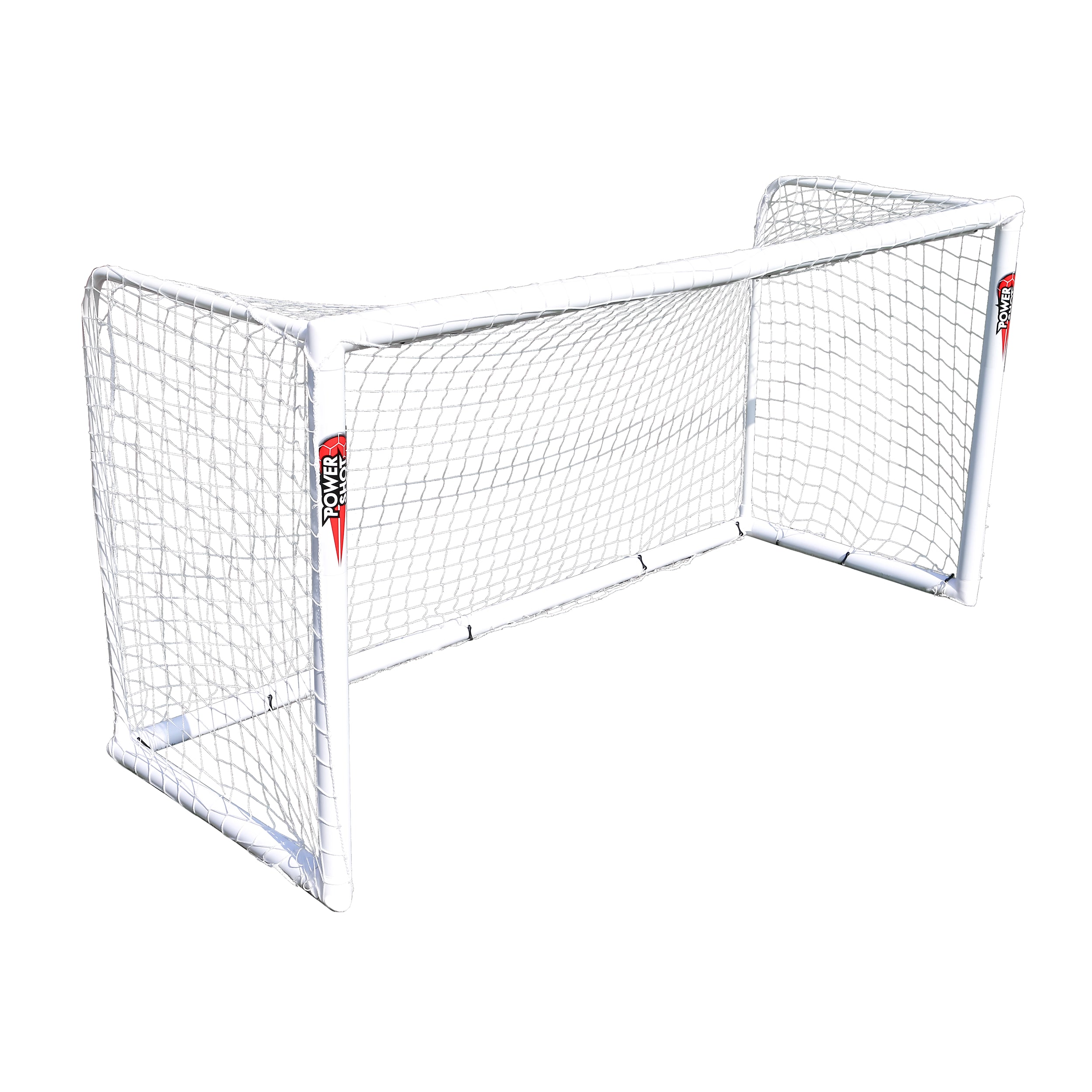 STADIUM Football goal - 2.4m x 1.6m - uPVC - White