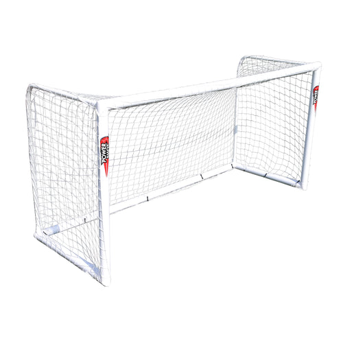 STADIUM Football goal - 2.4m x 1.8m - uPVC - White