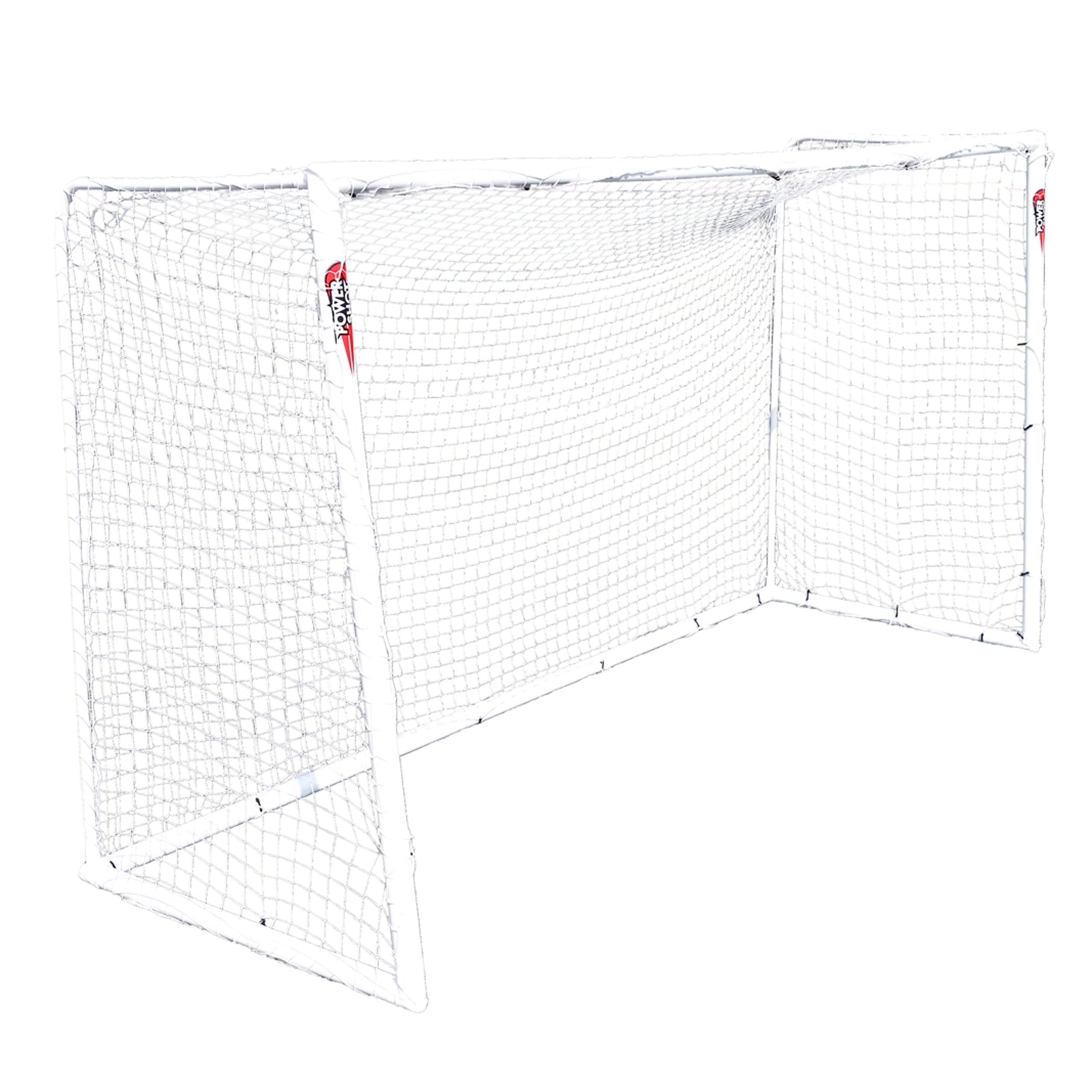 STADIUM Football goal - 3.7m x 2m - uPVC - White
