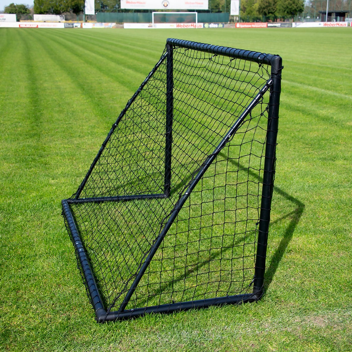 Pair of Football goals - 1.8m x 1.2m - uPVC black Powershot