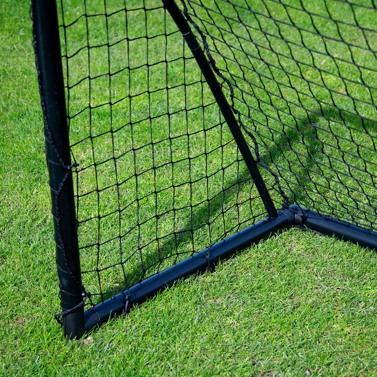 Pair of Football goals - 1.8m x 1.2m - uPVC black Powershot