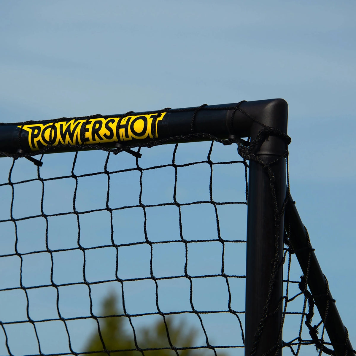 Pair of Football goals - 1.8m x 1.2m - uPVC black Powershot