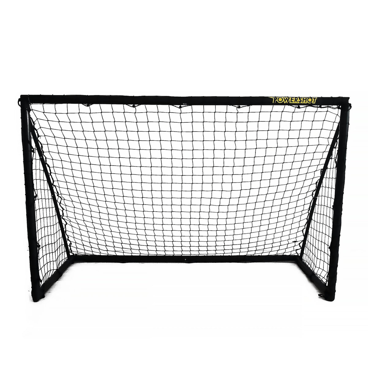 Pair of Football goals - 1.8m x 1.2m - uPVC black Powershot