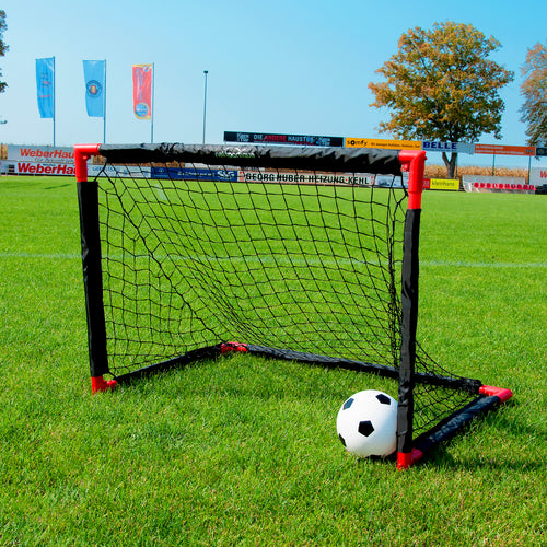 Foldable football goal - 90cm x 60cm - free ball