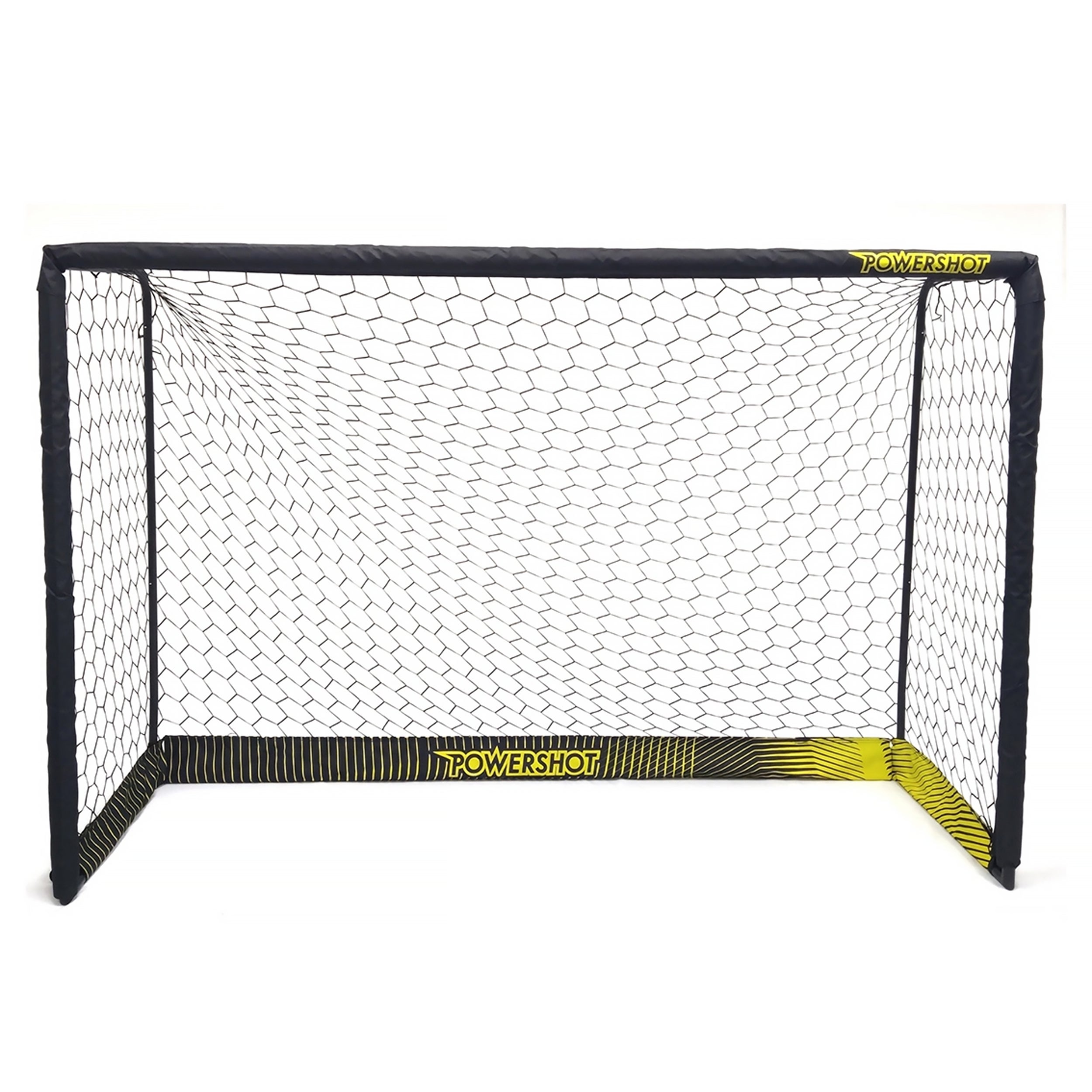 Black steel football goal - 1.8m x 1.2m