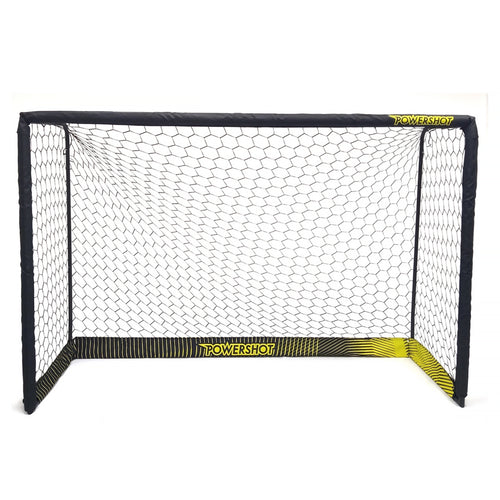 Black steel football goal - 4m x 2m