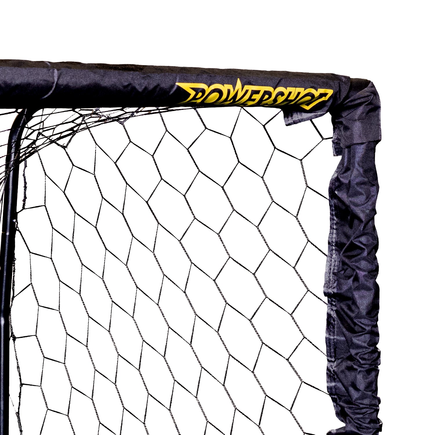 Black steel football goal - 3m x 2m