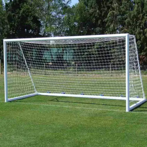 Football net white - 5m x 2m x 0.8m x 1.6m - 2mm