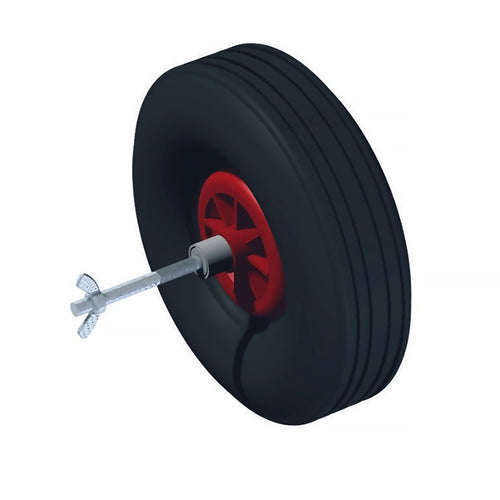 Pair of wheels for portable 7 a side football goal