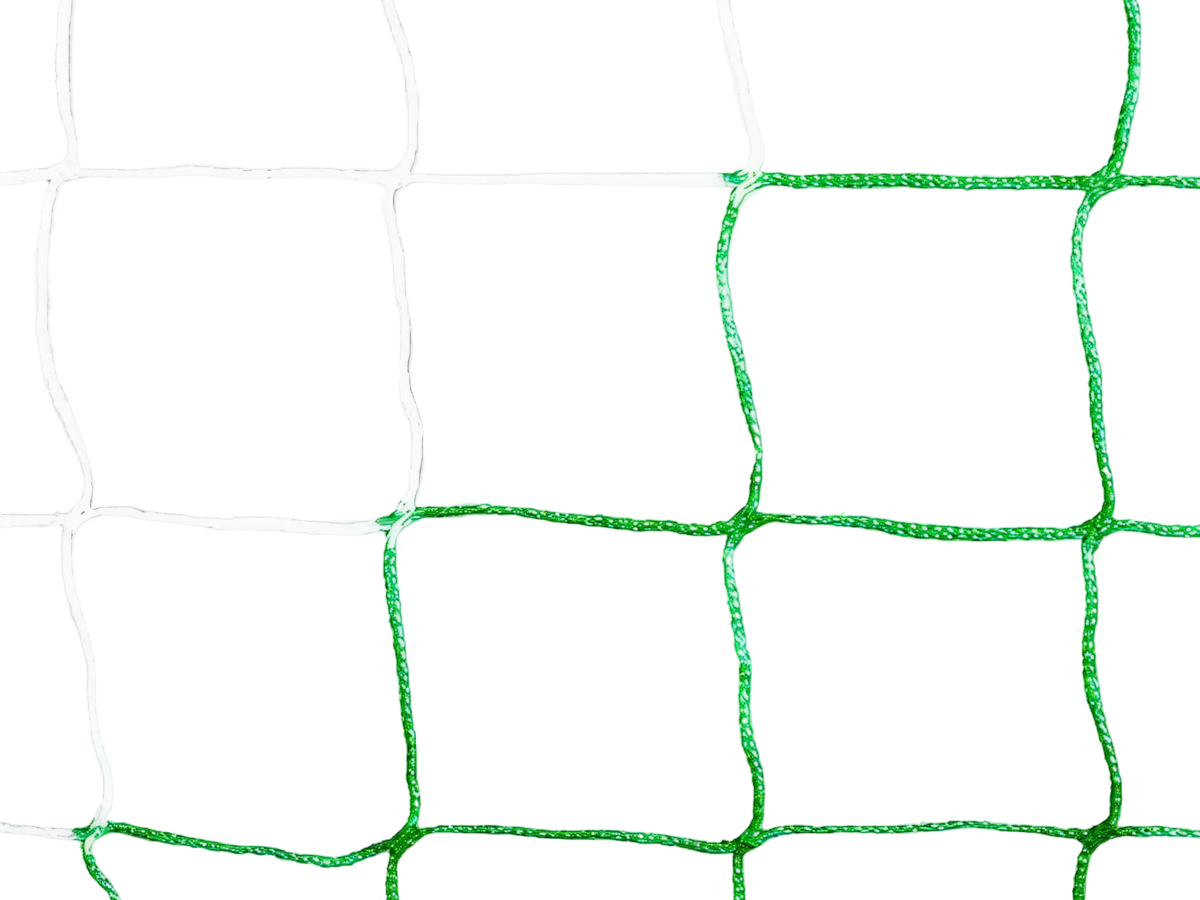Football goal net - 3mm - 3m x 2m x 0.5m x 1.2m