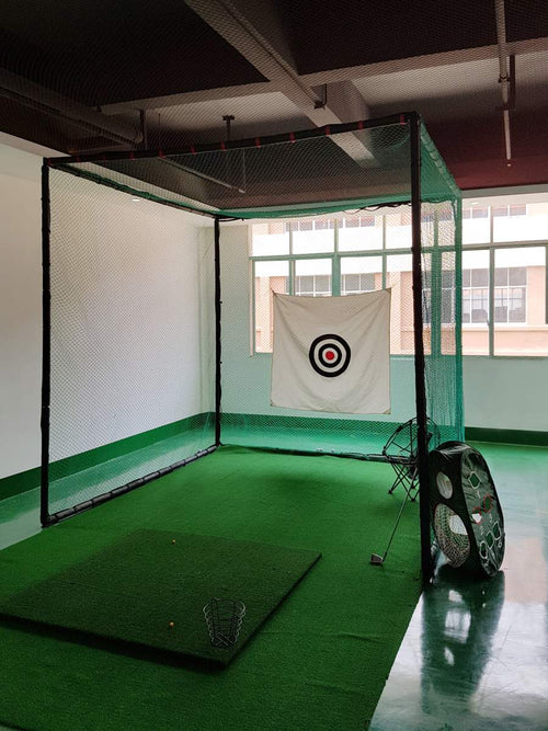 Golfkooi - 3m x 3m x 3m met doelwit en beschermend schuim