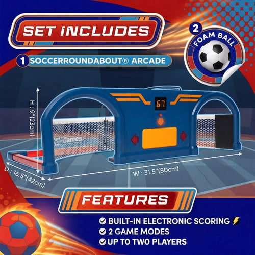 Interactive football arcade game for kids