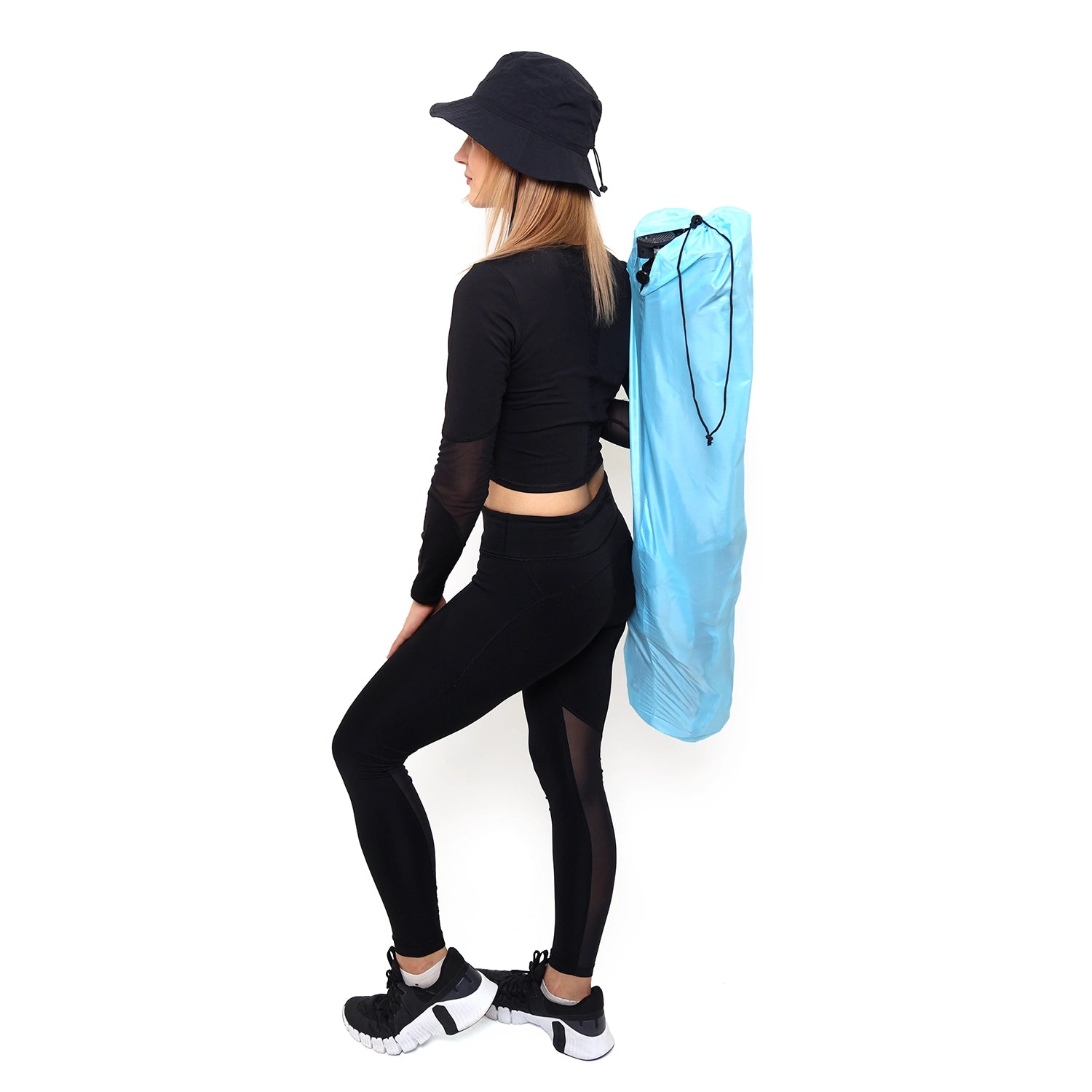 Padded camping chair with cup holder and carry bag