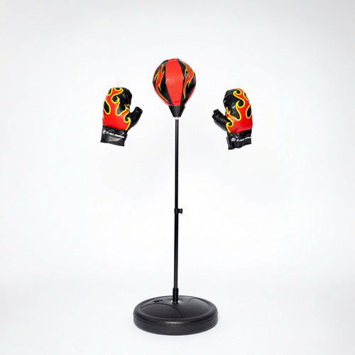 Stand-up punching bag with boxing gloves - Child