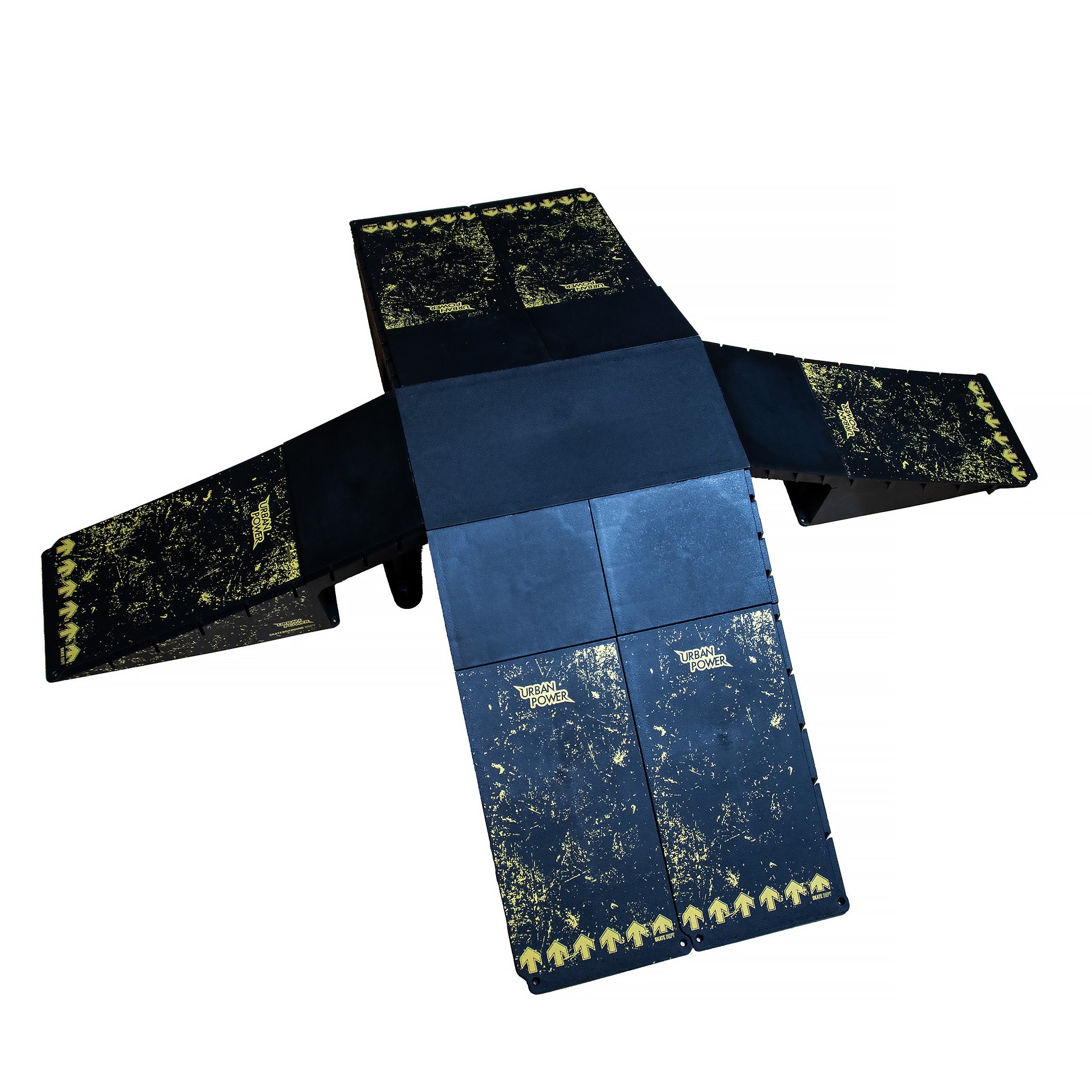 Set of modular skateboard ramps 13 configurations