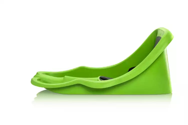 Baby sled with safety harness and pull rope