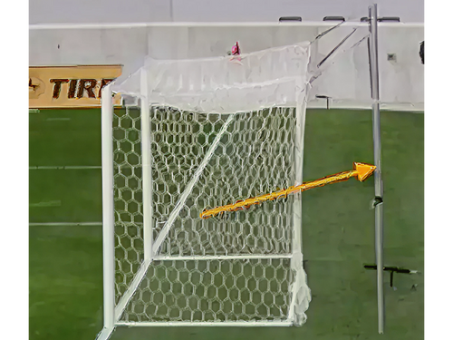 Football Goal Net Support Posts (pair) 2.70m above ground