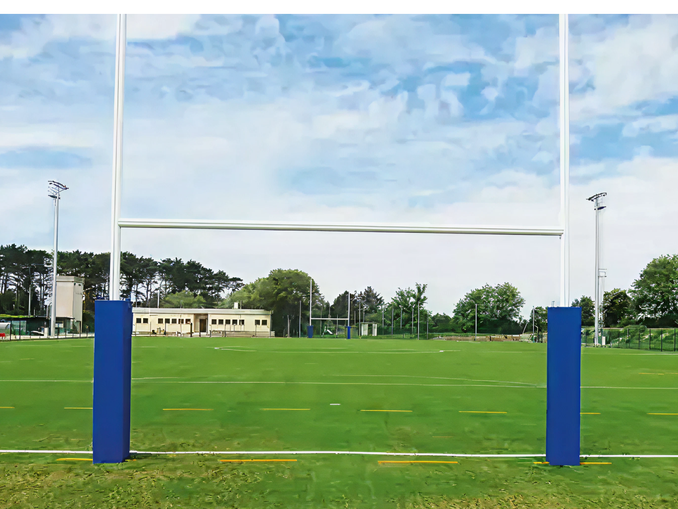 Professional Aluminium Rugby Posts - 11m height