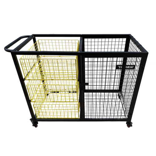 Storage cart with wheels - 108 x 52 x 94 cm